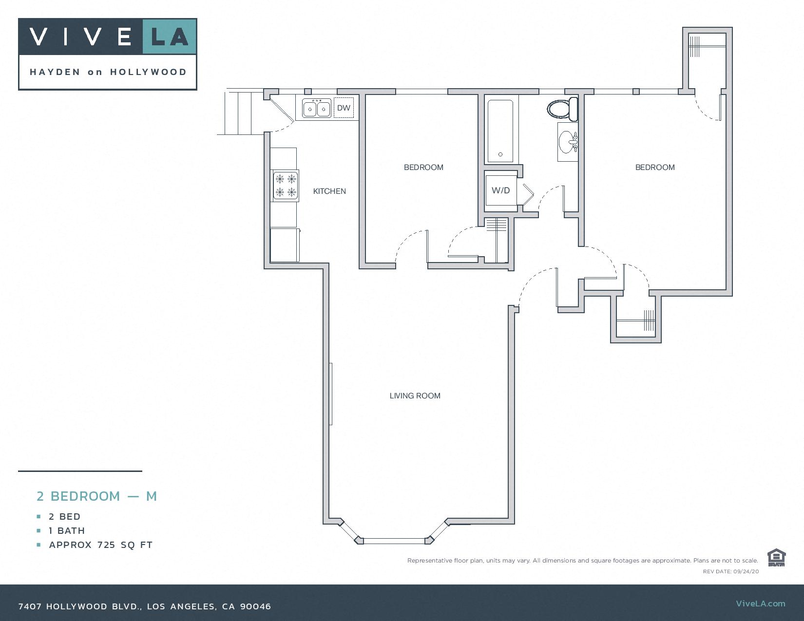 The floor plan for unit 7504-11